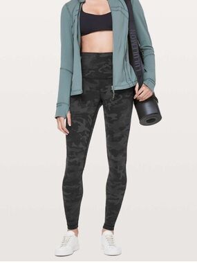Lululemon Wunder Under Super Hi-Rise Tight Camo Luon 28” Leggings Women’s Sz 12